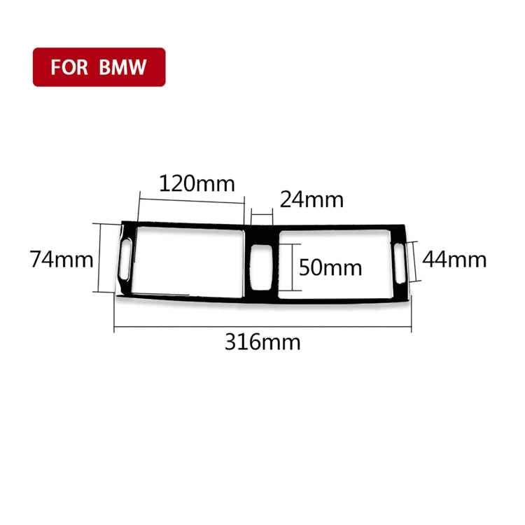 Car Middle Air Outlet Decorative Sticker for BMW X5 E70 2008-2013 / X6 E71 2009-2014, Left and Right Drive Universal