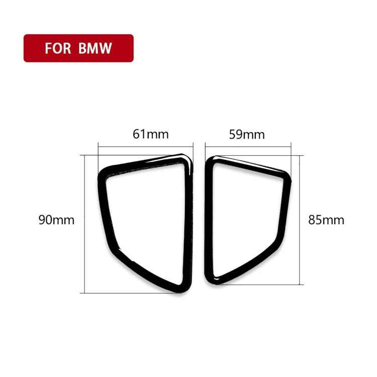 2pcs / Set Car Right Drive Dashboard Air Outlet Frame Decorative Sticker for BMW X5 E70 / X6 E71 2008-2013, Left and Right Drive Universal