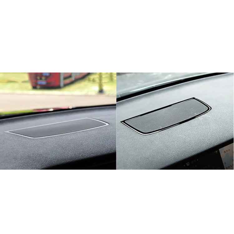 Car Dashboard Horn Frame Decorative Sticker for BMW X5 E70 / X6 E71 2008-2013, Left and Right Drive Universal