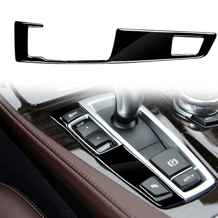 Car Left Drive Gear Panel Single Key Decorative Sticker for BMW Series 5 F10 2011-2017