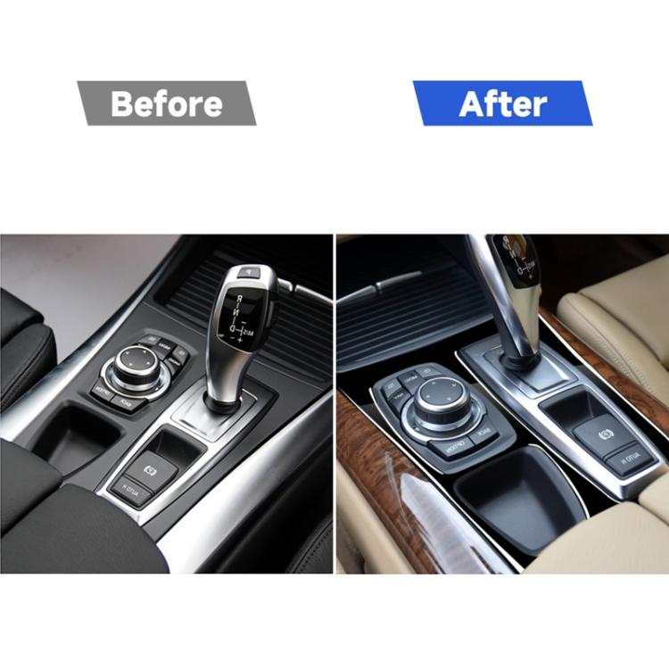 Car Right Drive Gear Panel US Version Decorative Sticker for BMW X5 E70 2008-2013 / X6 E71 2009-2014, For X5 E70 / X6 E71 Ver, Right Drive