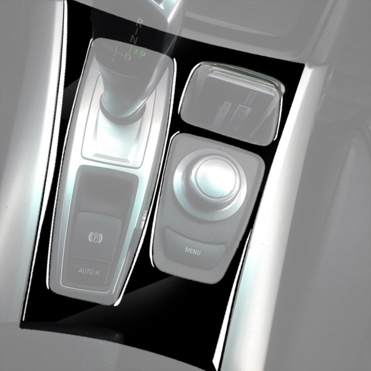 Car Left Drive Gear Panel Decorative Sticker for BMW X5 E70 2008-2013 / X6 E71 2009-2014, For X5 E70 / X6 E71 Low Ver, Left Drive