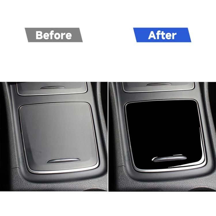 Car Central Storage Box Cover Decorative Sticker For Mercedes-Benz A-class 2013-2018 / CLA 2013-2017 / GLA 2015-2018, Left and Right Drive Universal, For A-class 2013-2018, Storage Box Cover