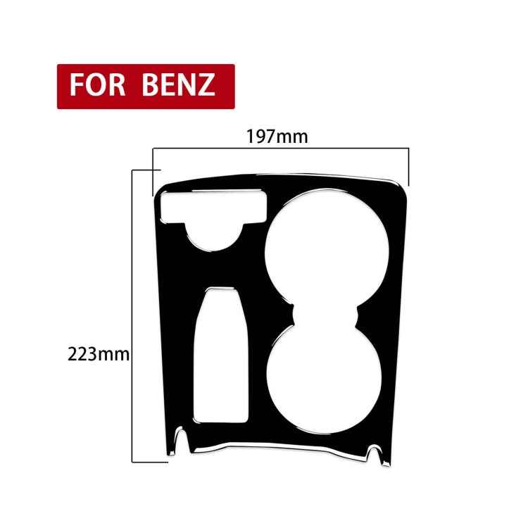 Car Left Drive Central Gear Panel Decorative Sticker For Mercedes-Benz 2007-2014 C-class W204 C180 C200 C300 C250 C63 AMG, US Ver.
