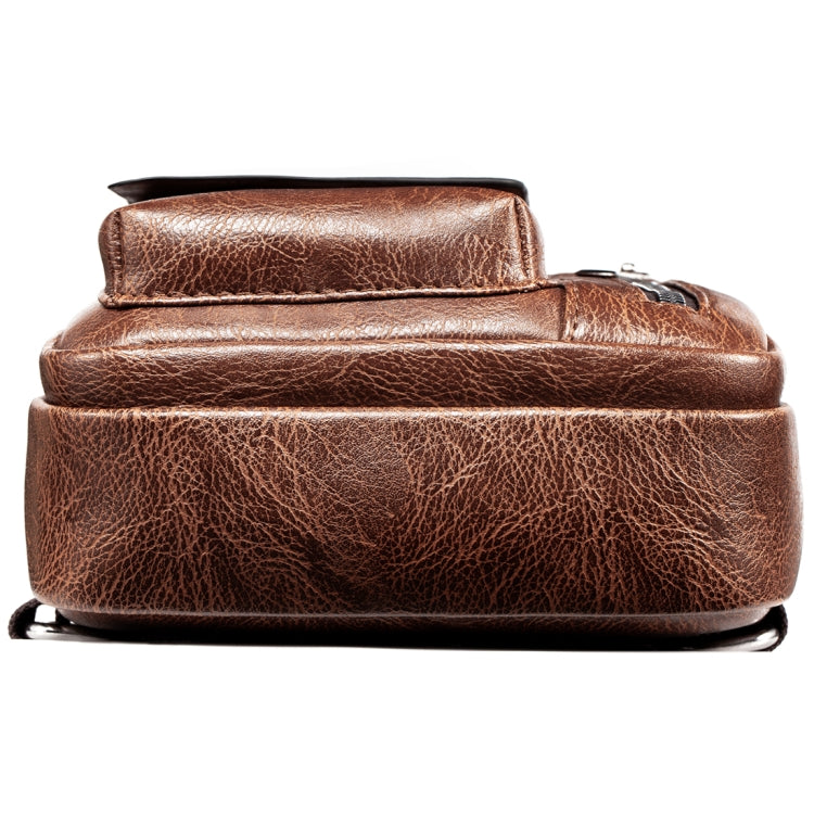 WEIXIER 9525 Men Leisure Style PU Leather Single Shoulder Crossbody Bag