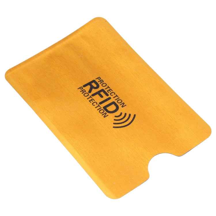 100 PCS Aluminum Foil Anti Theft RFID Blocking Sleeve Card Protector, Size: 9.1*6.3cm