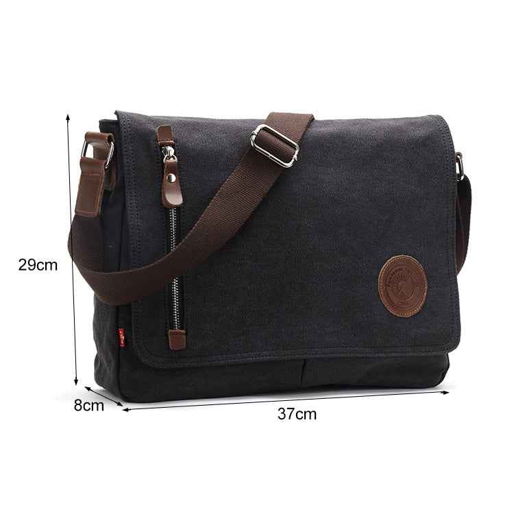 AUGUR 8501 Men Casual Canvas Shoulder Messenger Crossby Bag