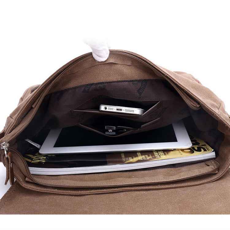 AUGUR 8501 Men Casual Canvas Shoulder Messenger Crossby Bag