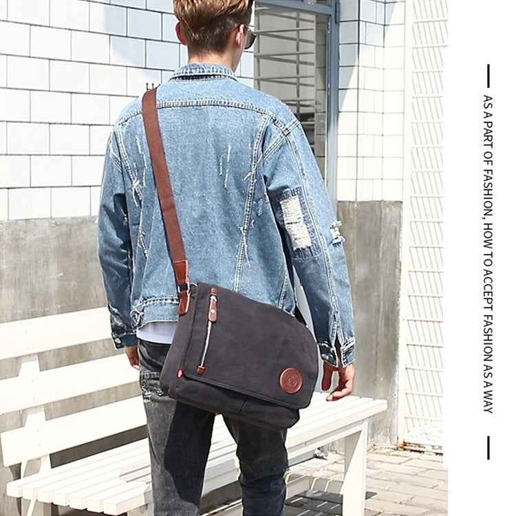 AUGUR 8501 Men Casual Canvas Shoulder Messenger Crossby Bag
