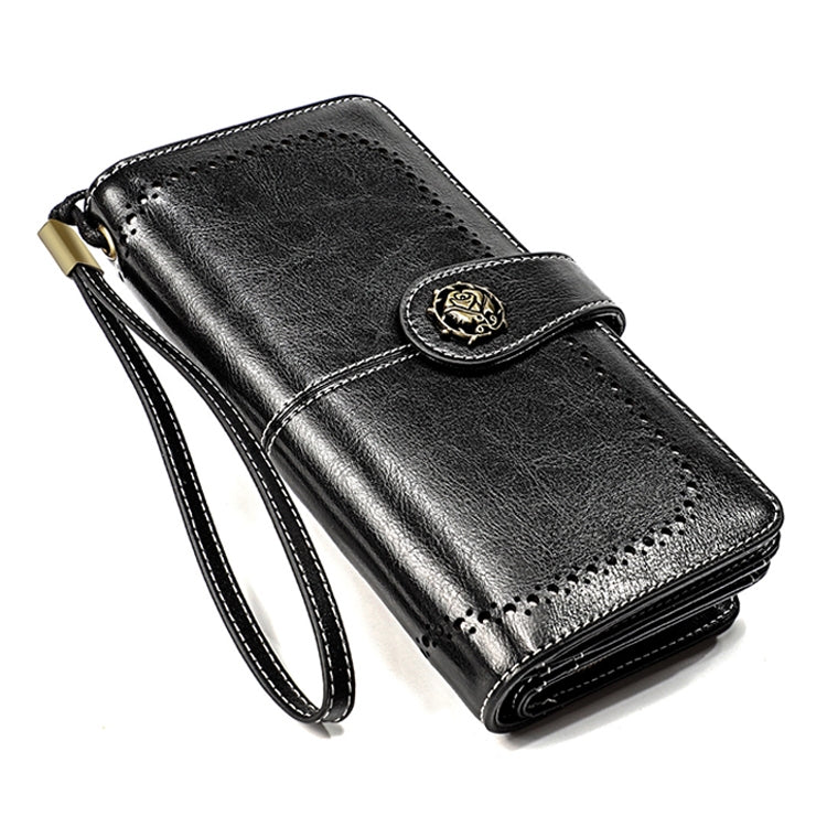 3556 Large Capacity Long Multi-function Anti-magnetic RFID Wallet Clutch for Ladies with Card Slots