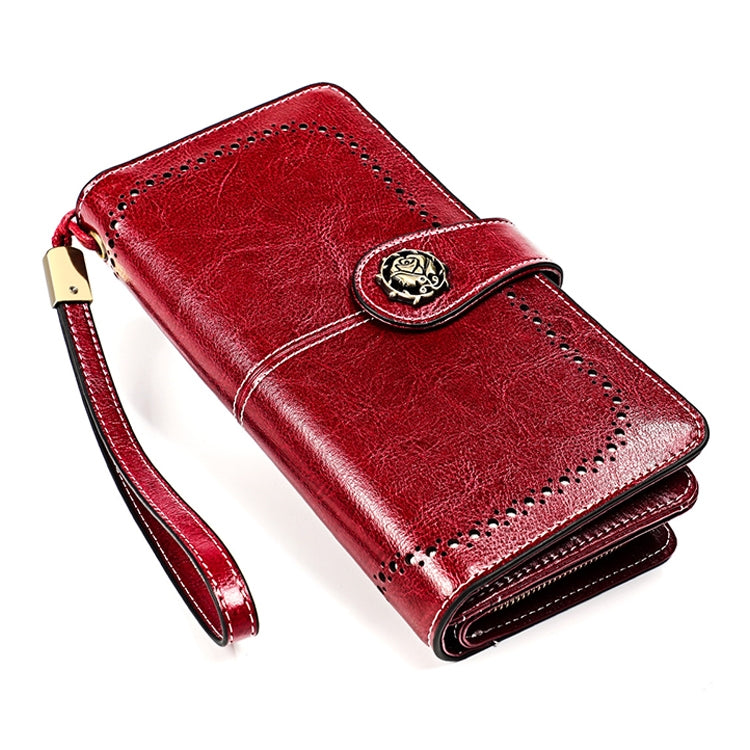 3556 Large Capacity Long Multi-function Anti-magnetic RFID Wallet Clutch for Ladies with Card Slots