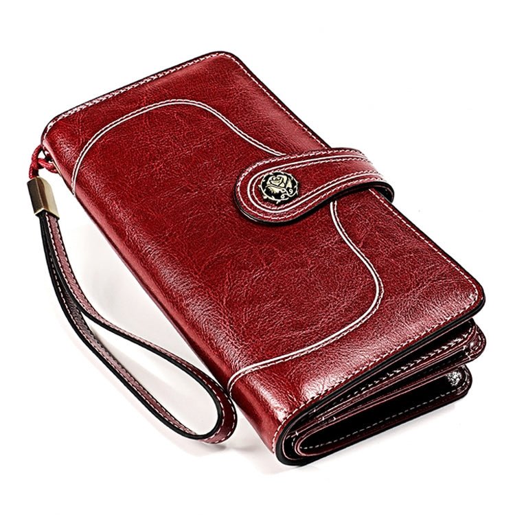 3555 Large Capacity Long Multi-function Anti-magnetic RFID Wallet Clutch for Ladies with Card Slots