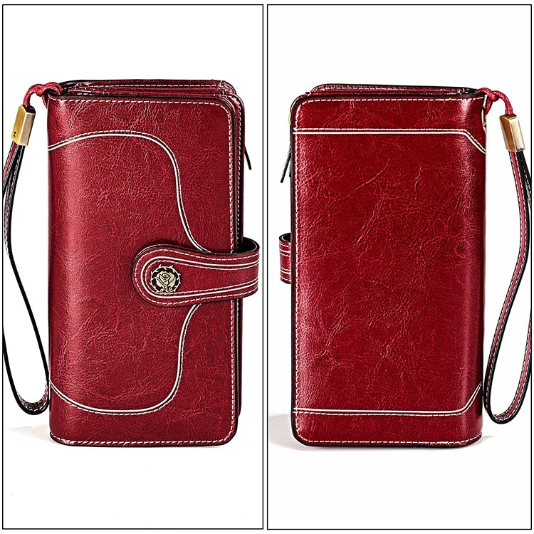 3555 Large Capacity Long Multi-function Anti-magnetic RFID Wallet Clutch for Ladies with Card Slots