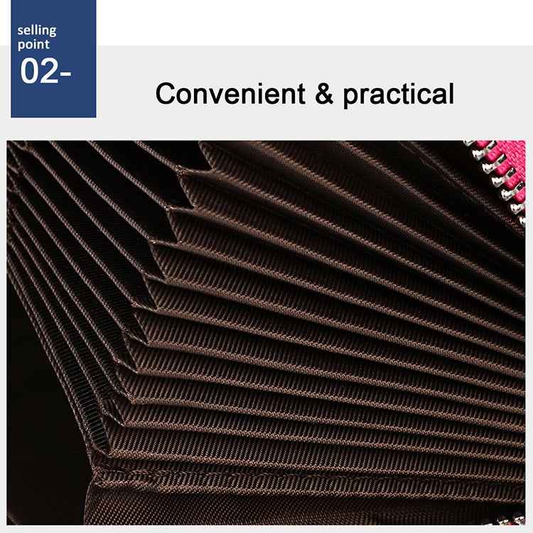 KB196 Top-grain Leather Large Capacity Multi-function 36-Bit Anti-magnetic RFID Organ Card Package Wallet