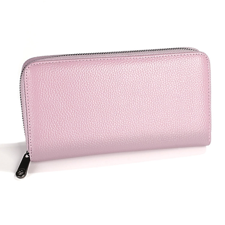 KB196 Top-grain Leather Large Capacity Multi-function 36-Bit Anti-magnetic RFID Organ Card Package Wallet