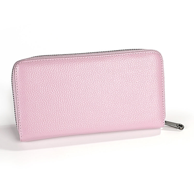 KB196 Top-grain Leather Large Capacity Multi-function 36-Bit Anti-magnetic RFID Organ Card Package Wallet