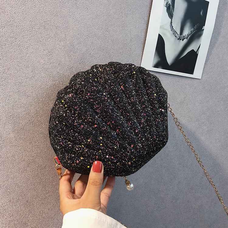 Shell Shape Fashion Sequined Single Shoulder Crossbody Bag