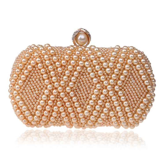 Women Fashion Banquet Party Pearl Handbag Single Shoulder Crossbody Bag