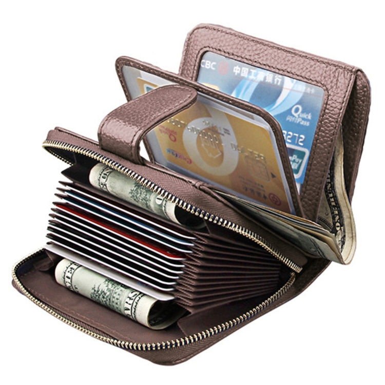 KB132 Female Style Full Grain Cow Leather Multifunctional RFID Wallet/ Card Bag/ Driving License Package