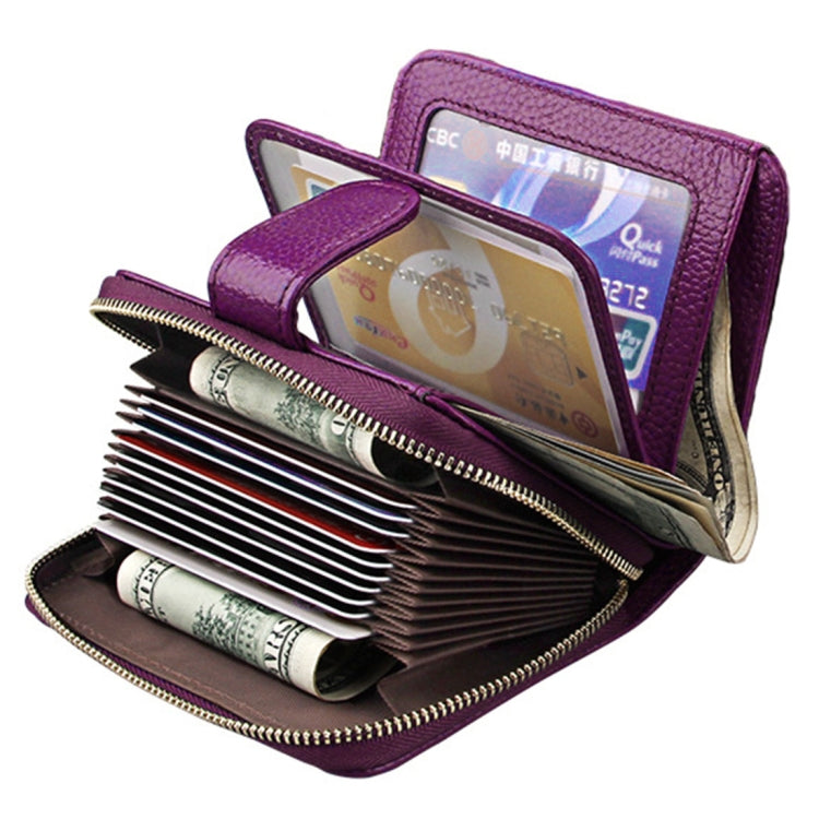 KB132 Female Style Full Grain Cow Leather Multifunctional RFID Wallet/ Card Bag/ Driving License Package