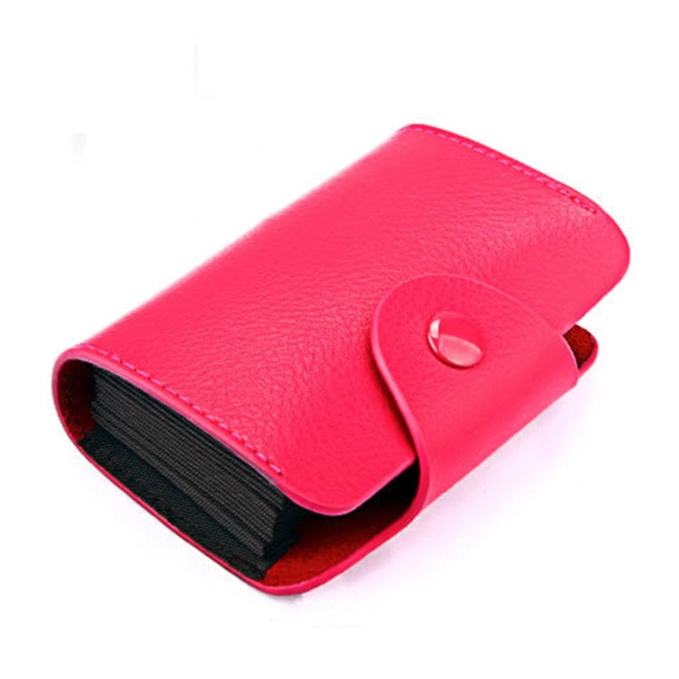 KB39 Simple Fashion Genuine leather Organ Card Bag Candy Color Card Package