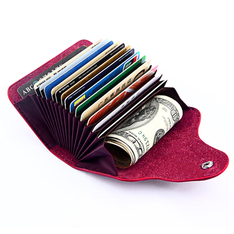 KB39 Simple Fashion Genuine leather Organ Card Bag Candy Color Card Package