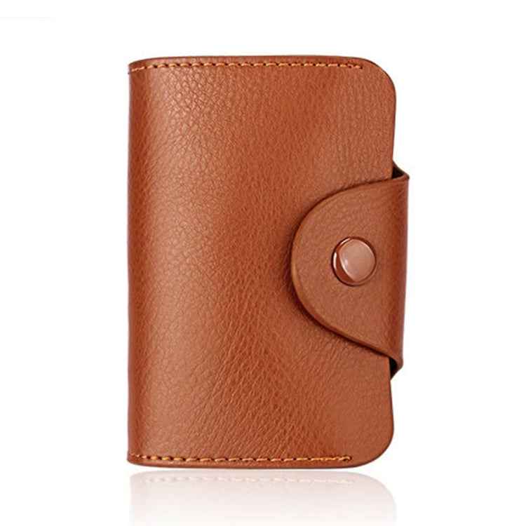 KB39 Simple Fashion Genuine leather Organ Card Bag Candy Color Card Package