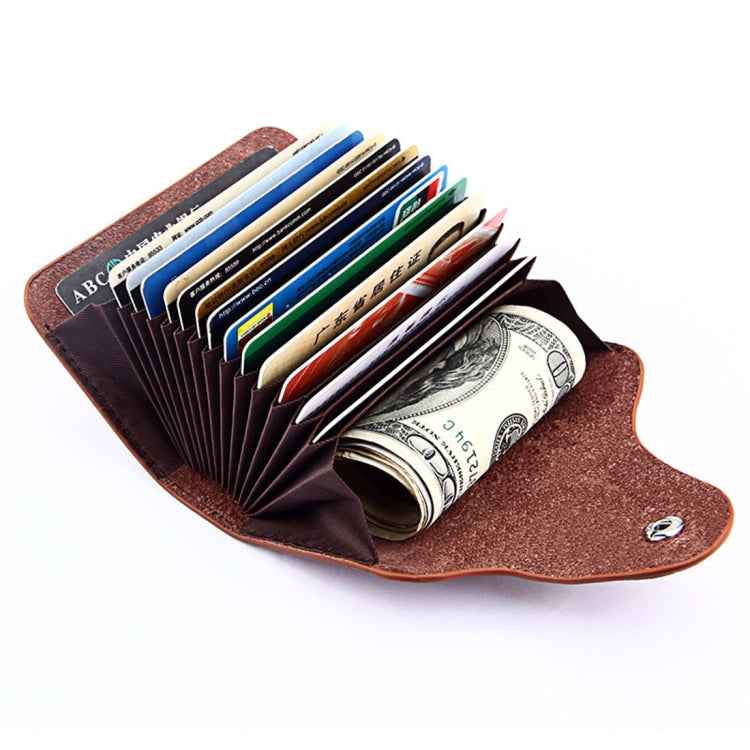 KB39 Simple Fashion Genuine leather Organ Card Bag Candy Color Card Package