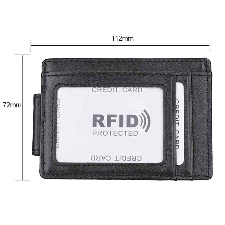 KB80 Antimagnetic RFID Crazy Horse Texture Oil Wax Leather Card Holder Wallet Billfold for Men and Women