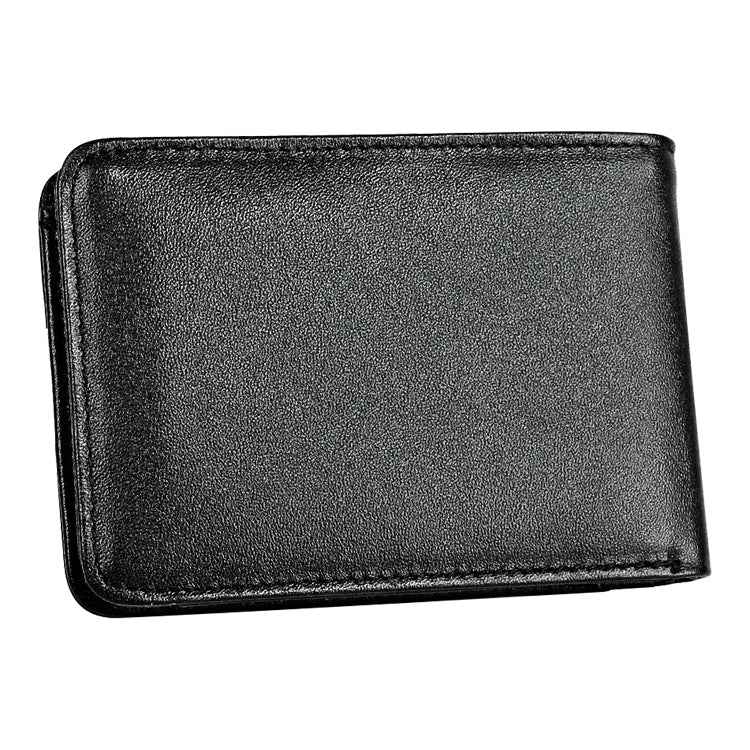 KB186 Antimagnetic RFID Mini Crazy Horse Texture Leather Billfold Card Wallet for Men and Women