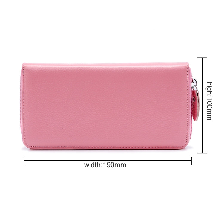 902 Antimagnetic RFID Litchi Texture Women Large Capacity Hand Wallet Purse Phone Bag with Card Slots