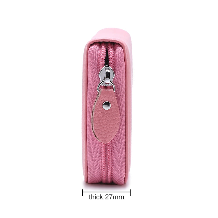 902 Antimagnetic RFID Litchi Texture Women Large Capacity Hand Wallet Purse Phone Bag with Card Slots