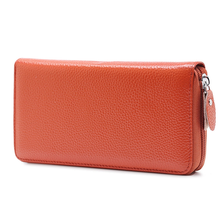 902 Antimagnetic RFID Litchi Texture Women Large Capacity Hand Wallet Purse Phone Bag with Card Slots