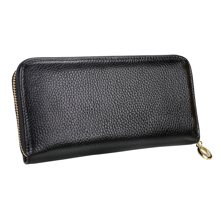 906 Antimagnetic RFID Litchi Texture Women Large Capacity Hand Wallet Purse Phone Bag with Card Slots