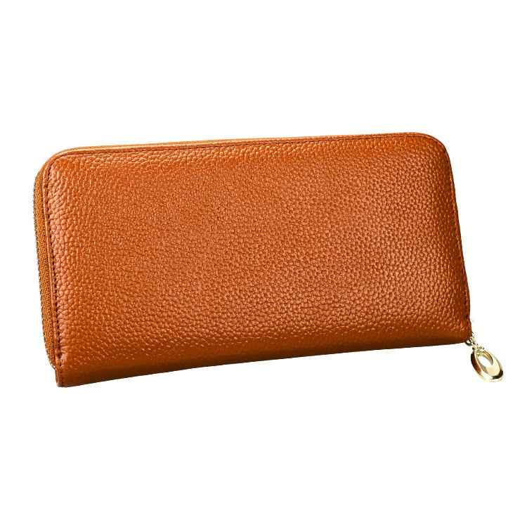 906 Antimagnetic RFID Litchi Texture Women Large Capacity Hand Wallet Purse Phone Bag with Card Slots