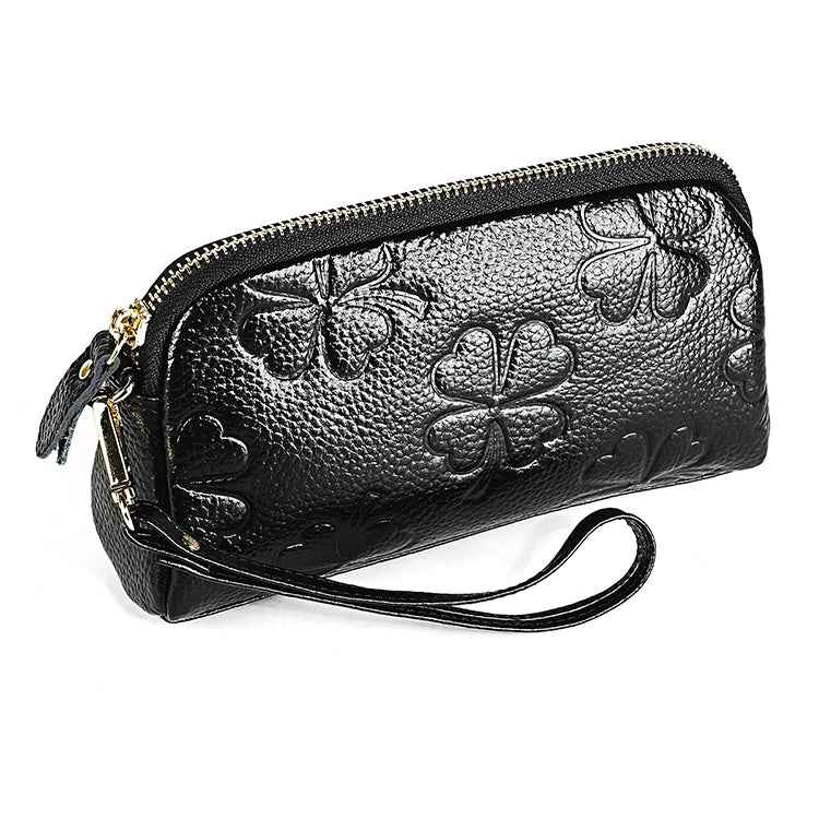 2026 Multifunctional Litchi Texture Women Large Capacity Hand Wallet Shell bag with Card Slots