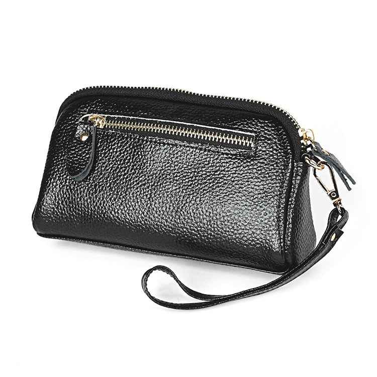 2026 Multifunctional Litchi Texture Women Large Capacity Hand Wallet Shell bag with Card Slots