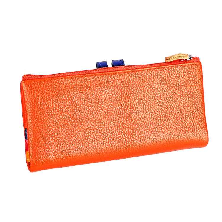 3572 Litchi Texture Leather Zipper Lady Wallet Large-capacity Purse