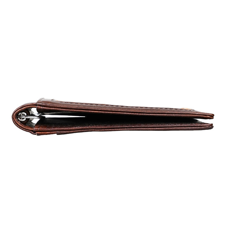 9037 Antimagnetic RFID Crazy Horse Texture Leather Wallet Billfold for Men and Women