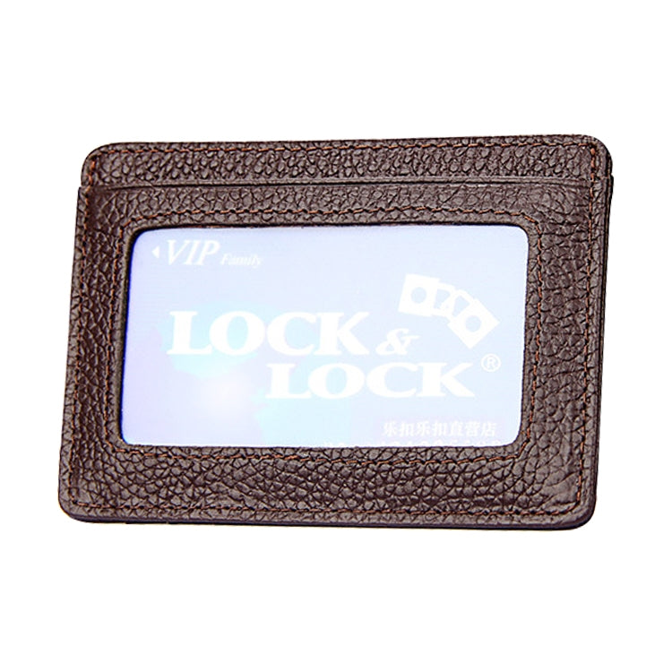 KB37 Antimagnetic RFID Litchi Texture Leather Card Holder Wallet Billfold for Men and Women