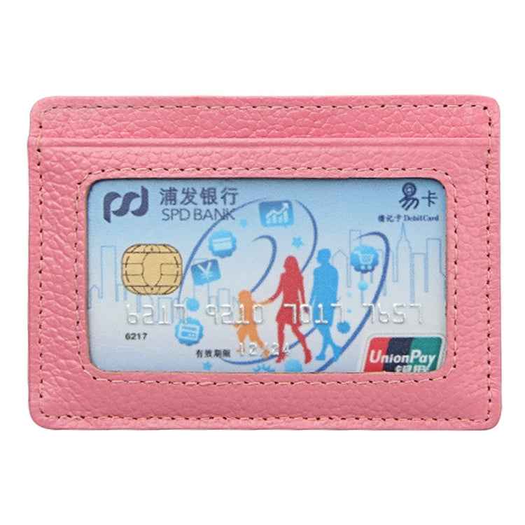 KB37 Antimagnetic RFID Litchi Texture Leather Card Holder Wallet Billfold for Men and Women