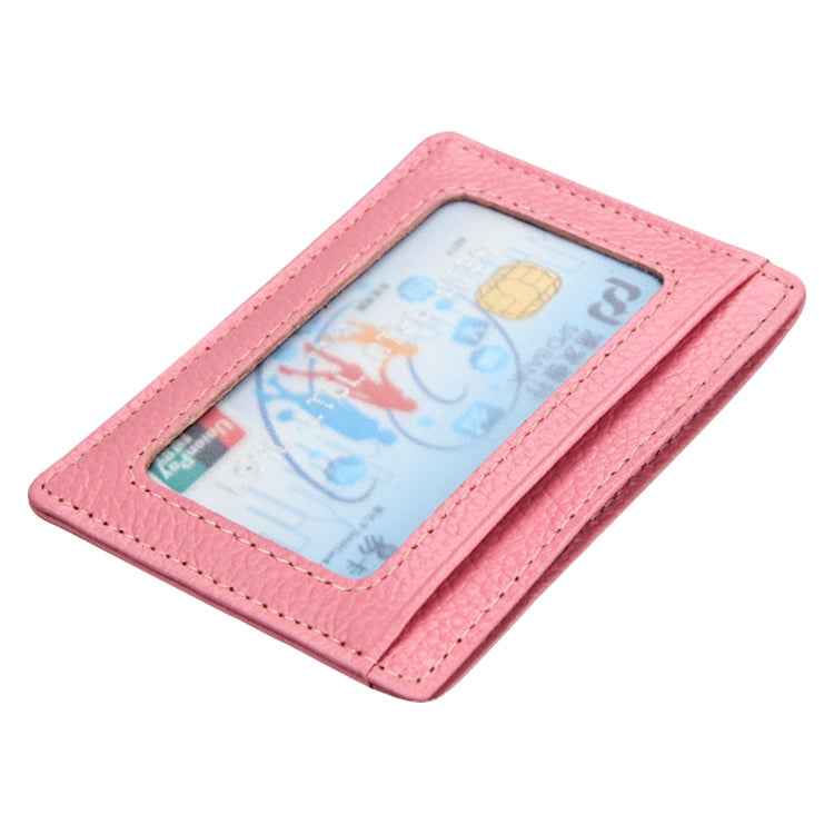 KB37 Antimagnetic RFID Litchi Texture Leather Card Holder Wallet Billfold for Men and Women