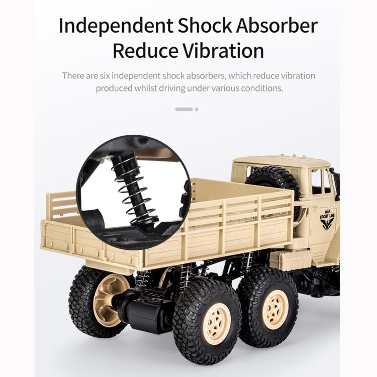 JJR/C 1:18 2.4Ghz 4 Channel Remote Control Dongfeng 7 Six-wheeled Armor Truck Vehicle Toy, Dongfeng 7 (Yellow)