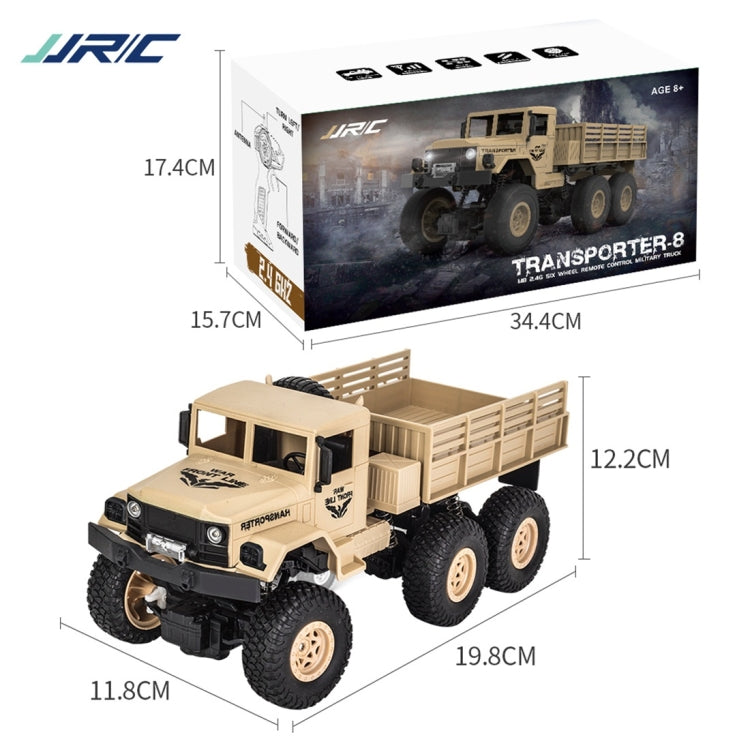 JJR/C 1:18 2.4Ghz 4 Channel Remote Control Dongfeng 8 Six-wheeled Armor Truck Vehicle Toy, Dongfeng 8 (Yellow), Dongfeng 8 (Green)