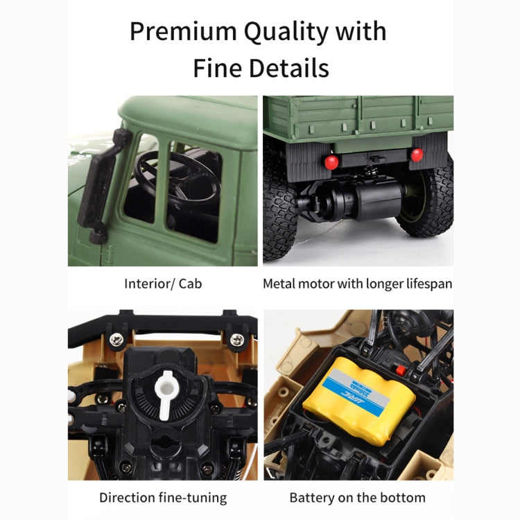 JJR/C 1:18 2.4Ghz 4 Channel Remote Control Dongfeng 8 Six-wheeled Armor Truck Vehicle Toy, Dongfeng 8 (Yellow), Dongfeng 8 (Green)