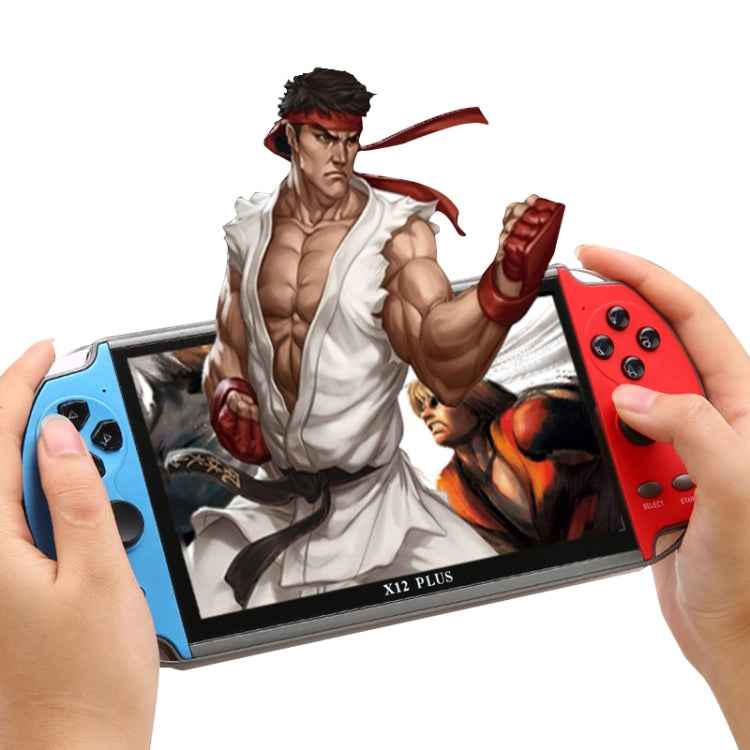 Powkiddy X12 Plus Retro Classic Games Handheld Game Console with 7 inch HD Screen & 16GB Memory, Support MP4 / E-book