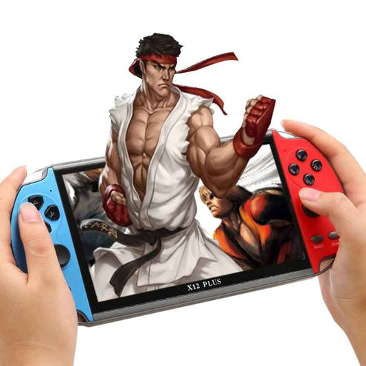 Powkiddy X12 Plus Retro Classic Games Handheld Game Console with 7 inch HD Screen & 16GB Memory, Support MP4 / E-book