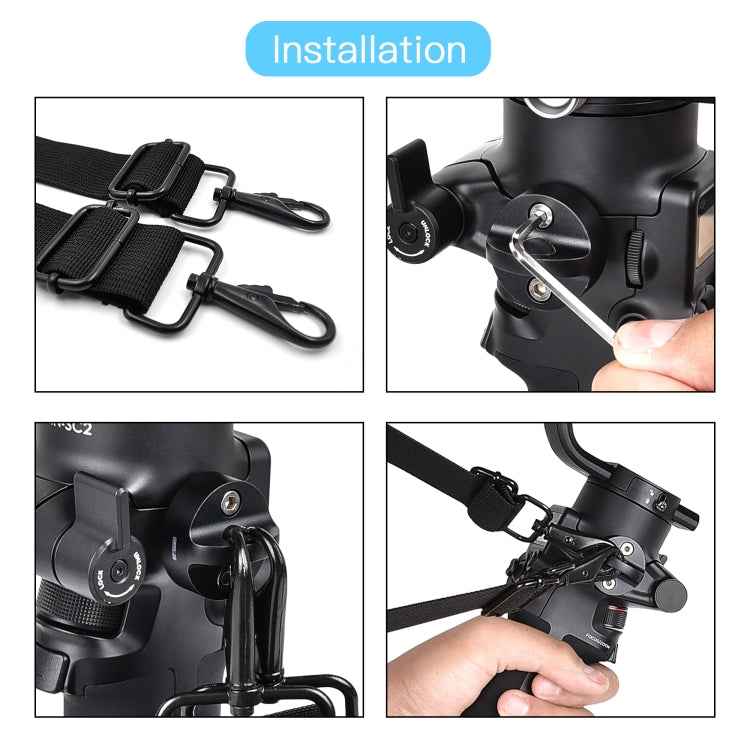 STARTRC Thickening Stress Relieving Neck Strap Lanyard Hang Rope Buckle for DJI RONIN RS-2 /  RONIN RS-C2