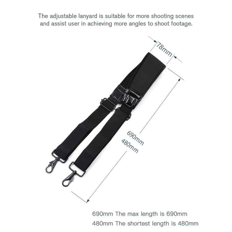 STARTRC Thickening Stress Relieving Neck Strap Lanyard Hang Rope Buckle for DJI RONIN RS-2 /  RONIN RS-C2