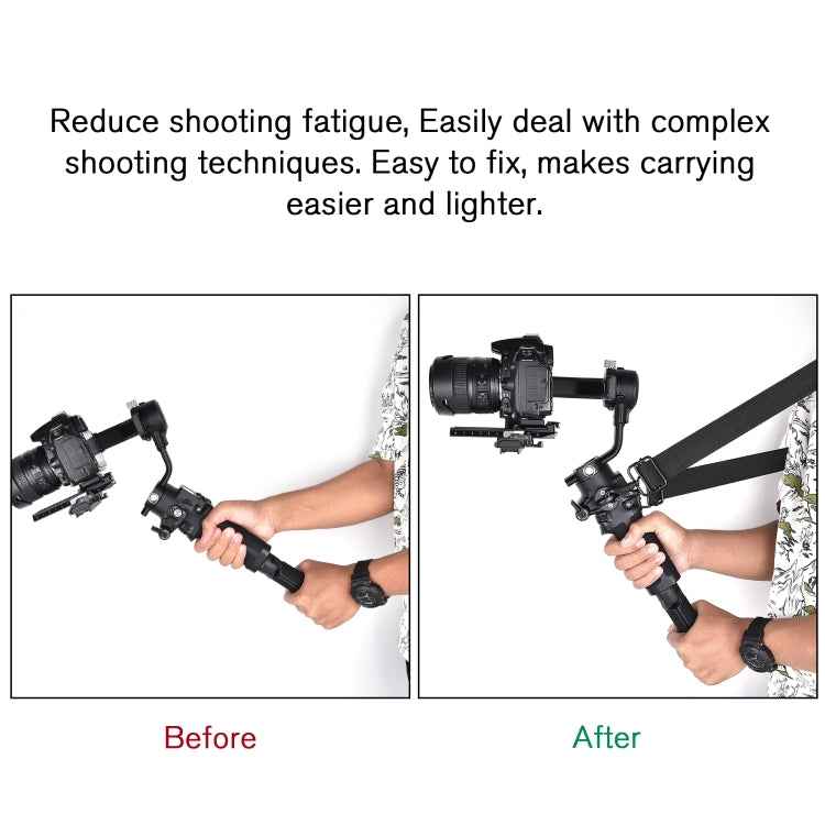 STARTRC Thickening Stress Relieving Neck Strap Lanyard Hang Rope Buckle for DJI RONIN RS-2 /  RONIN RS-C2